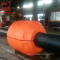 Deers manufacture steel pipe floats / pipe pontoon for dredging